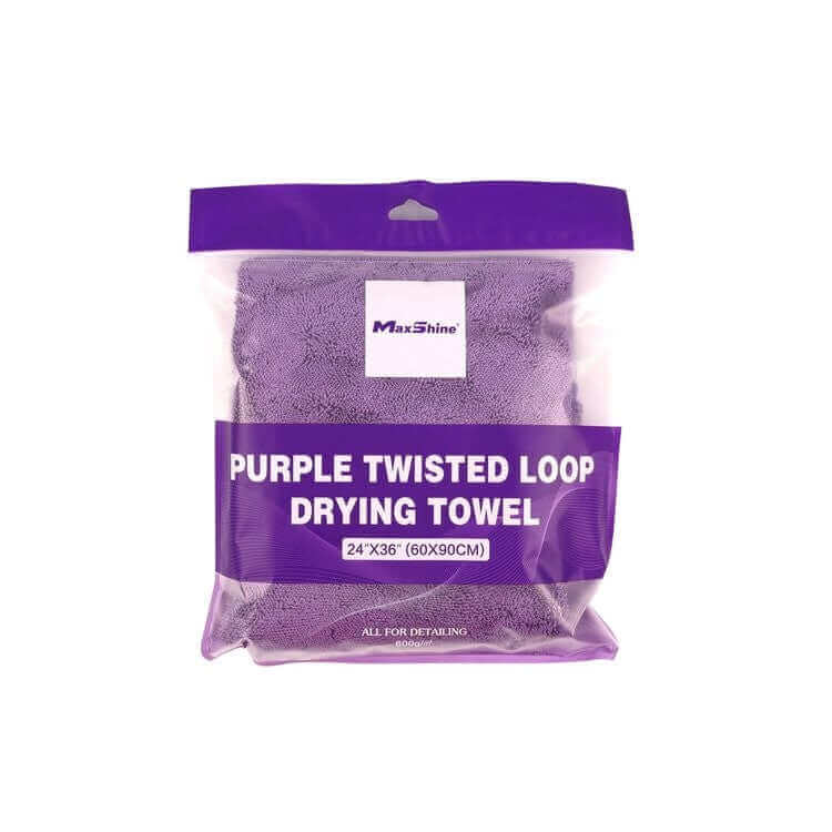 MaxShine Twisted Loop Drying Towel Purple 60x90cm
